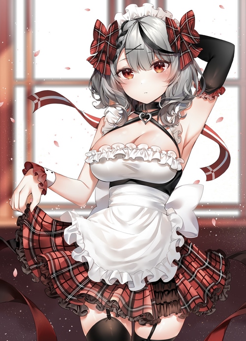 Sakamata Chloe in a Maid Outfit