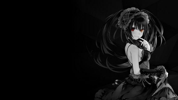 Tokisaki Kurumi from Date A Live with selective coloring