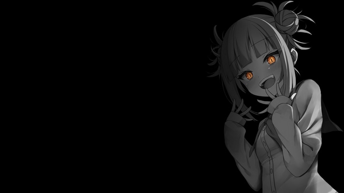 Himiko Toga from Boku no Hero Academia with selective coloring