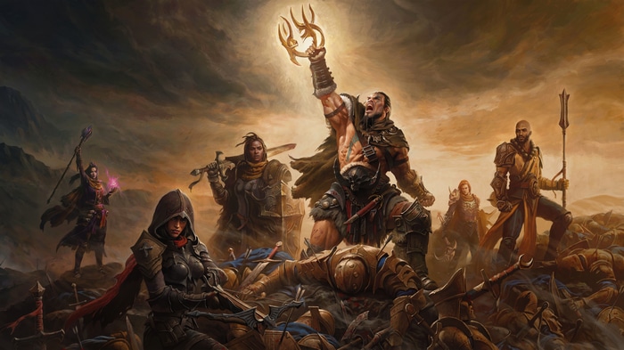 Diablo 4K Fantasy Art Warriors