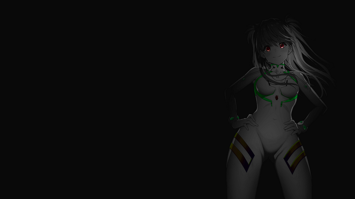 Asuka Langley Soryu in a white plugsuit
