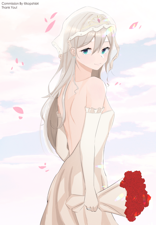 AN-94 from Girls Frontline in a wedding dress