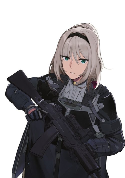 AN-94 from Girls Frontline holding a rifle