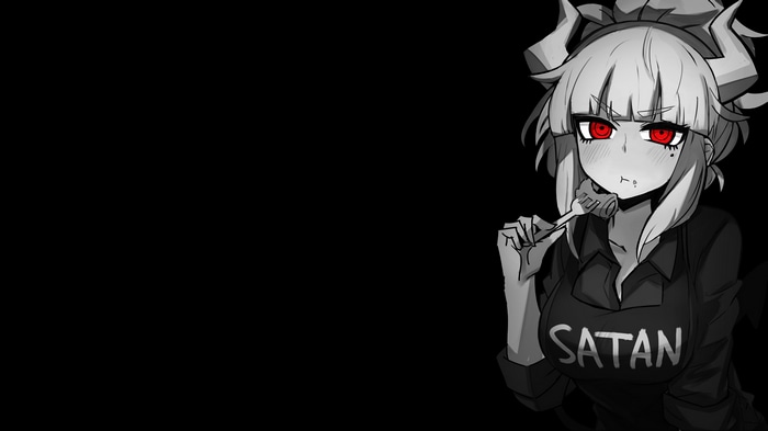 4K Helltaker Satan with fork