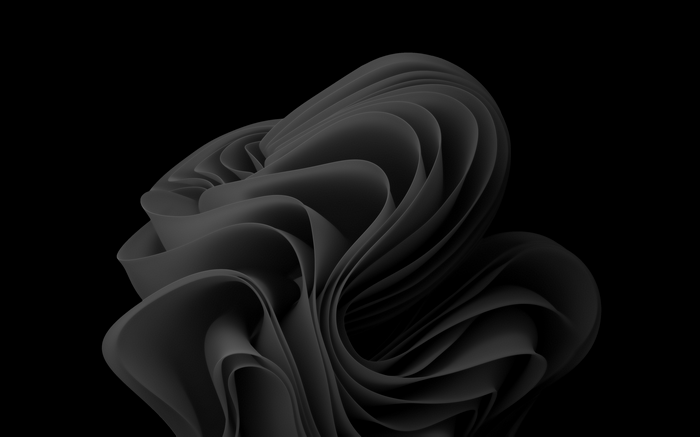Windows 11 dark mode abstract design