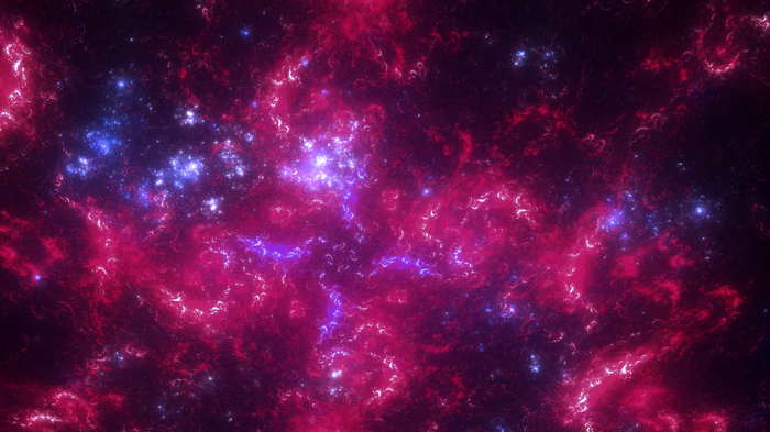 4K Abstract Mathematical Fractal Space Nebula