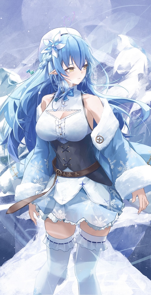 Yukihana Lamy in a Winter Outfit
