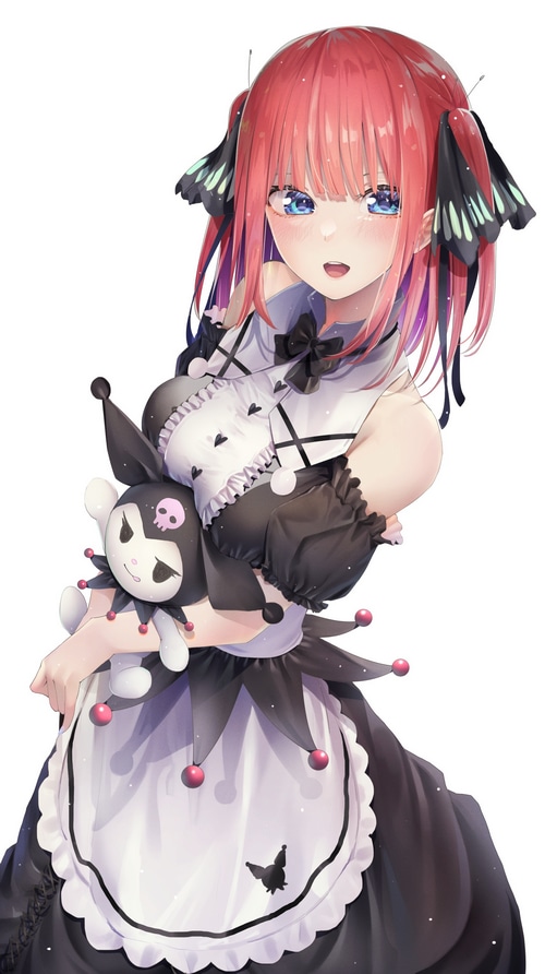 Nakano Nino in Gothic Lolita Fashion with Kuromi