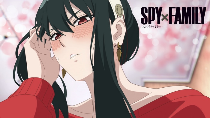 Yor Forger from Spy x Family blushing