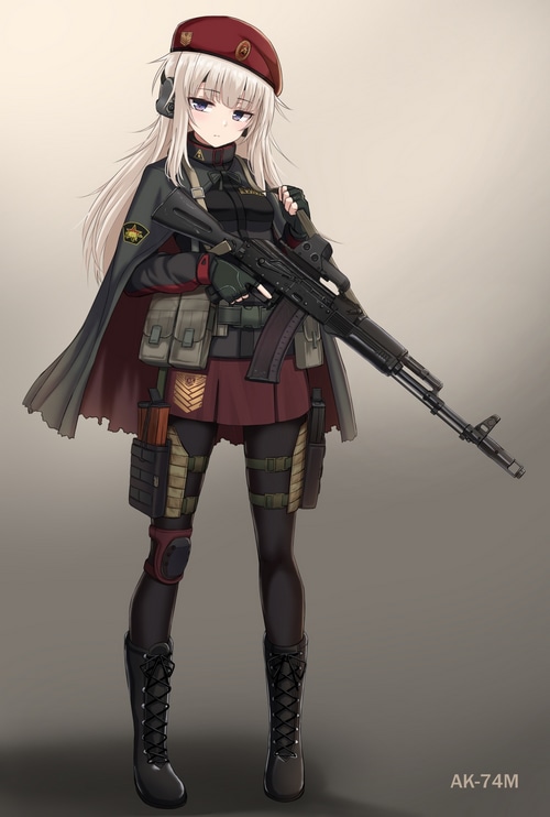 AK-74M Girl with Rifle