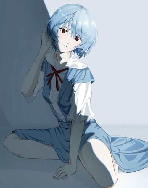 Rebuild of Evangelion Ayanami Rei fan art