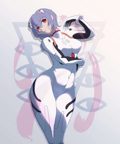 Rei Ayanami in Evangelion Plugsuit Fan Art