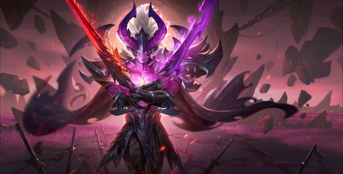 4K Honor of Kings: Demon Warrior with Dual Swords