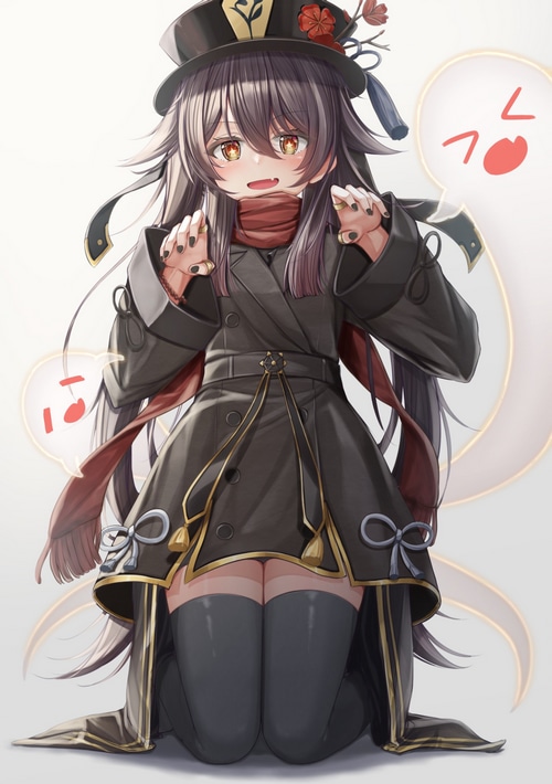 Hu Tao from Genshin Impact fan art