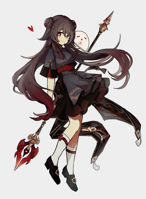 Hu Tao fan art from Genshin Impact