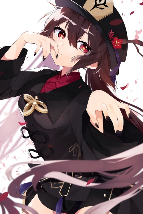Hu Tao from Genshin Impact fan art