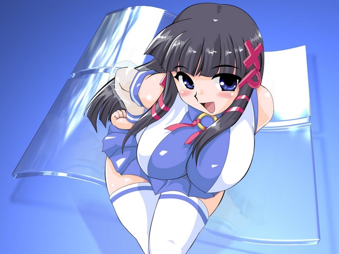 Windows XP OS-tan anime girl