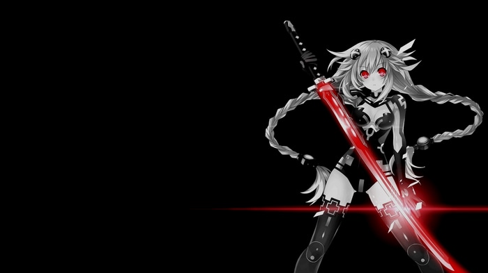 Hyperdimension Neptunia Neptune with glowing sword