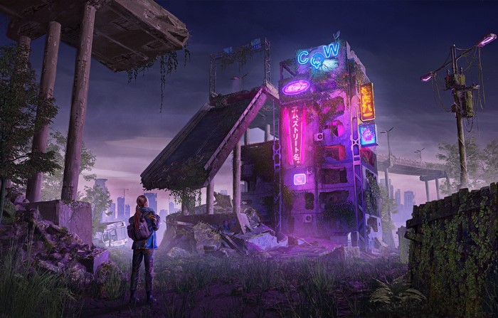 Sci Fi Post Apocalyptic 4K Woman
