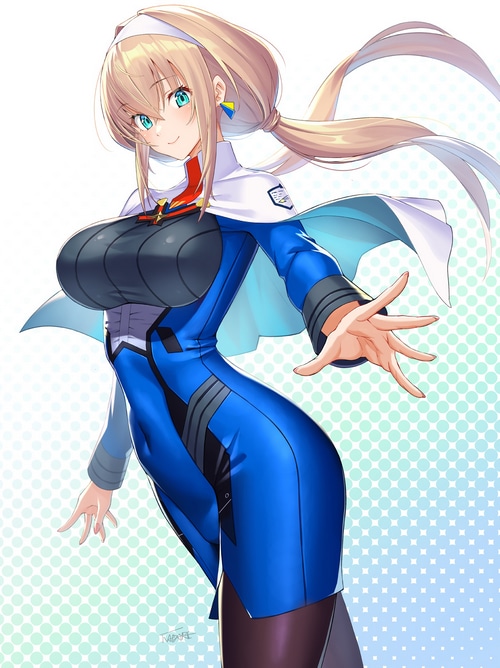 Mitsuba Greyvalley from Super Robot Taisen fan art