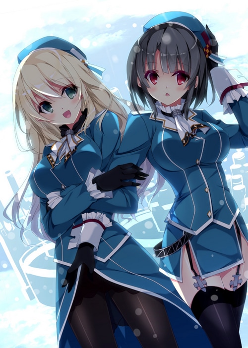 Atago and Takao from Kantai Collection fan art