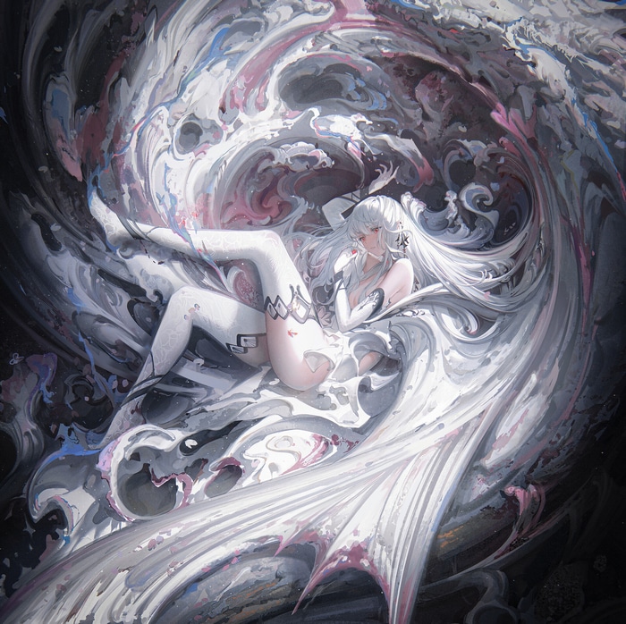 Ying Yi with Chinese Dragon and White Stockings