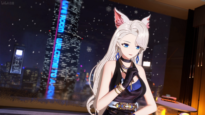 Eileen from A-SOUL with animal ears