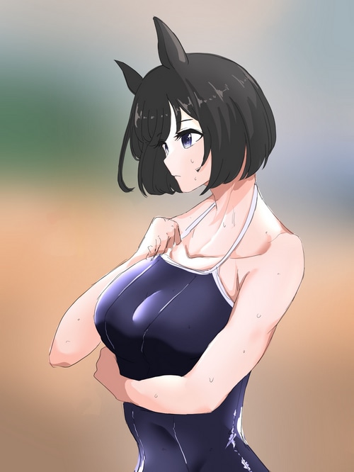 Eishin Flash in Swimwear - Uma Musume Pretty Derby Fan Art