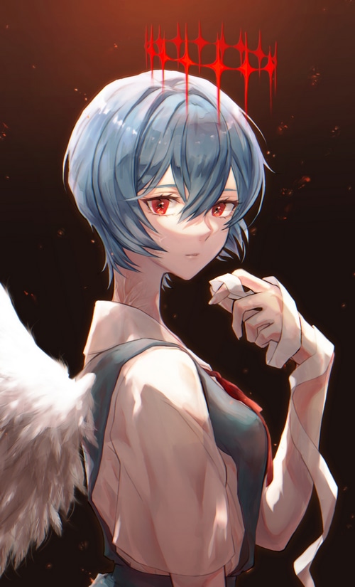 Ayanami Rei fan art from Neon Genesis Evangelion