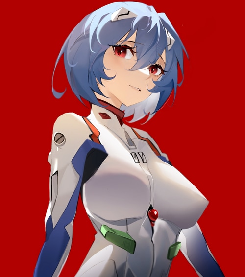 Ayanami Rei in Evangelion Plugsuit