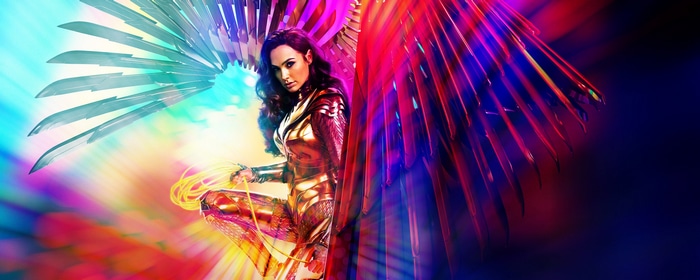 Wonder Woman with Golden Armor and Wings