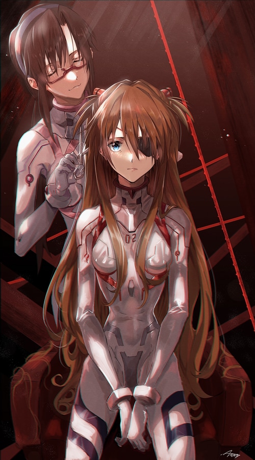 Asuka Langley Soryu and Makinami Mari Illustrious from Evangelion