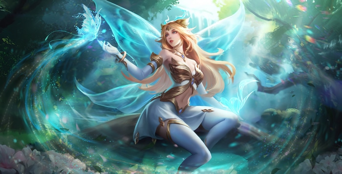 4K Honor of Kings Blonde Fairy with Butterfly