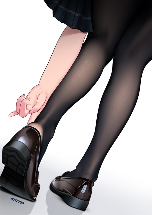 Akito, legs, pantyhose, low-angle HD Phone Wallpaper | Rare Gallery