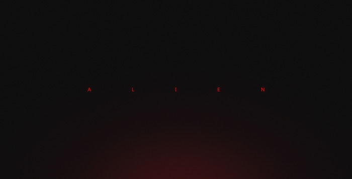 4K Alien Title Card
