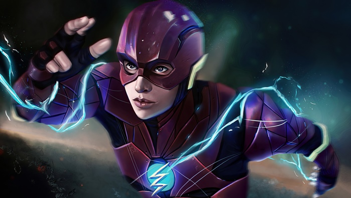 The Flash Barry Allen in Zack Snyder's Justice League 4K