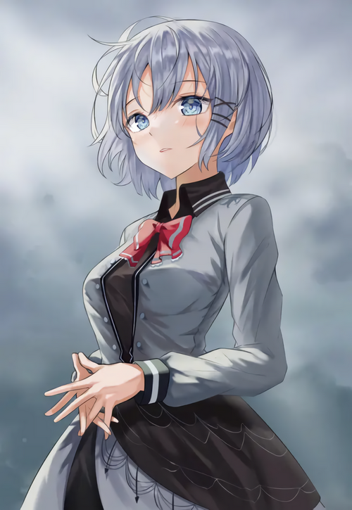 Siesta from Tantei Wa Mou Shindeiru with a red bowknot