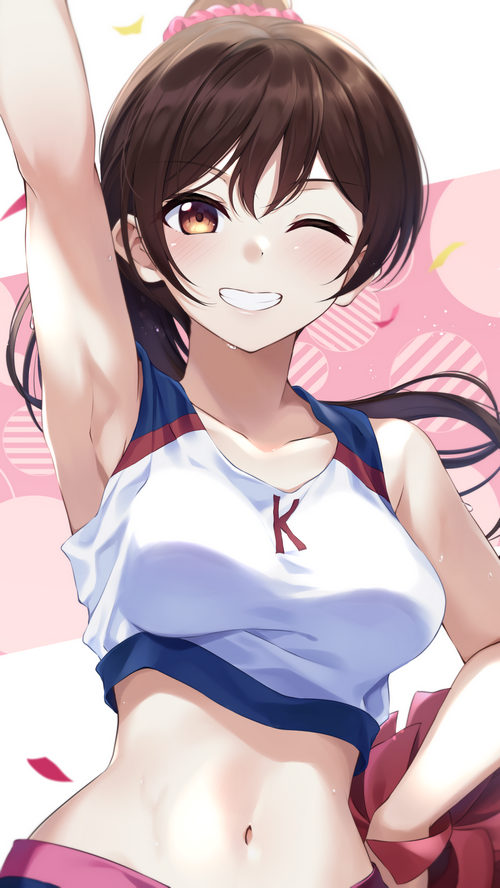 Chizuru Mizuhara from Rent-a-Girlfriend Winking