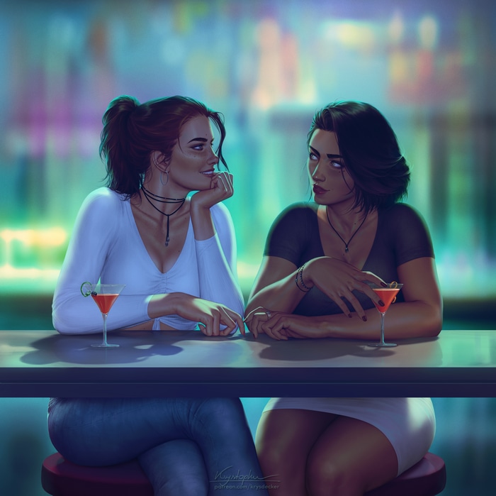 Maya and Iris by Krys Decker