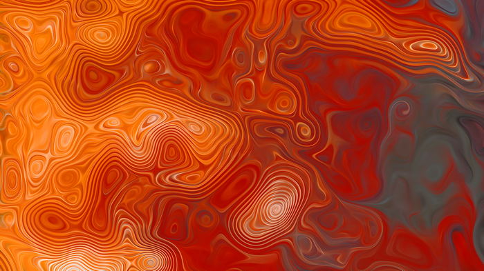 Abstract orange and red liquid pattern