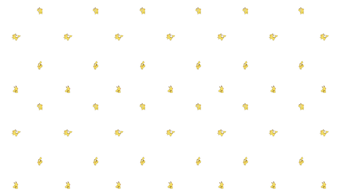 Pikachu Pattern on White Background