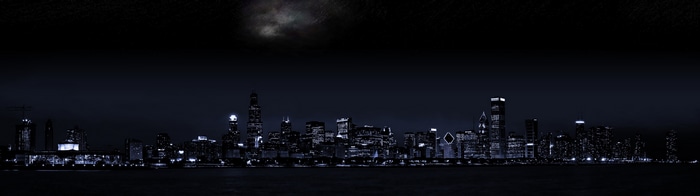 4K Chicago Skyline at Night