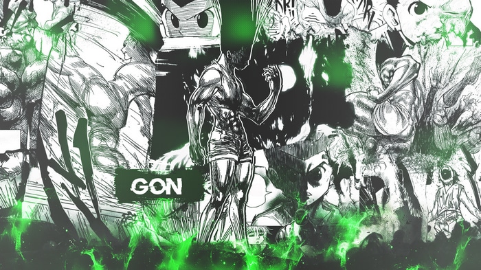 Gon Freecss Hunter x Hunter Manga Collage