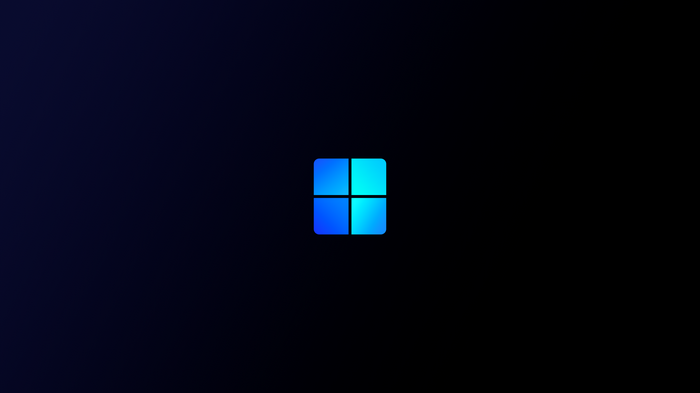 Windows 11 Logo on Dark Background