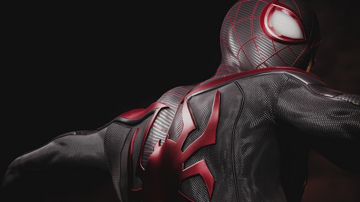 4K Spiderman Miles Morales Suit Detail