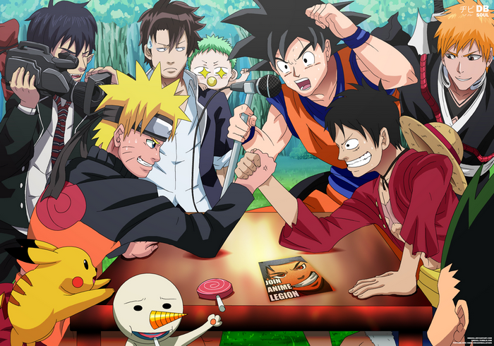 Anime Crossover Arm Wrestling Match