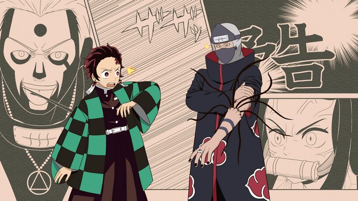 4K Crossover: Tanjiro, Kakuzu, and Nezuko