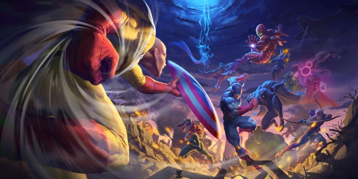 Saitama vs. Avengers Crossover Battle