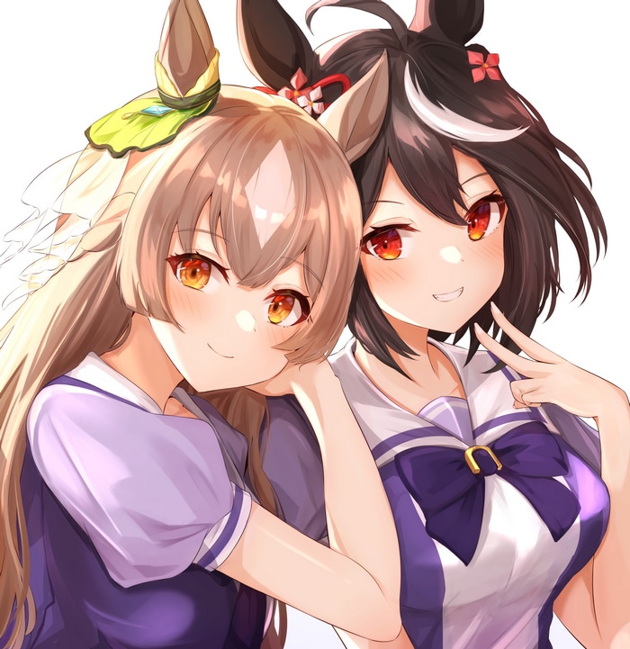 Kitasan Black and Satono Diamond from Uma Musume Pretty Derby