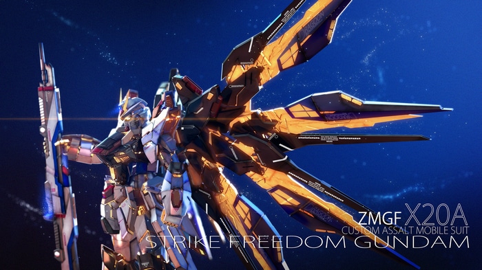 Strike Freedom Gundam ZMGF X20A Custom Assault Mobile Suit